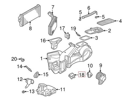 Audi VW HVAC Servo (Defroster) 8D1820511F